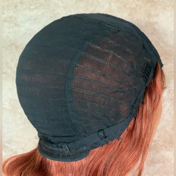 Human Hair Copper Red Bodywave Lace Closure Wig - Picture 10 of 15